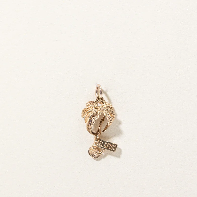 Handcrafted Jewelry Sale – Unique Designs At Low Prices 14k Yellow Gold Florida Palm Tree Charm Handcrafted Jewelry Sale – Unique Designs At Low Prices 14k Yellow Gold Florida Palm Tree Charm