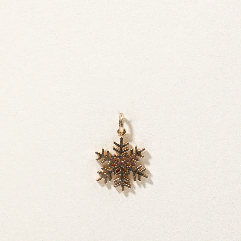 Shop Stylish Jewelry Now And Save Big 14k Yellow Gold Snowflake Charm