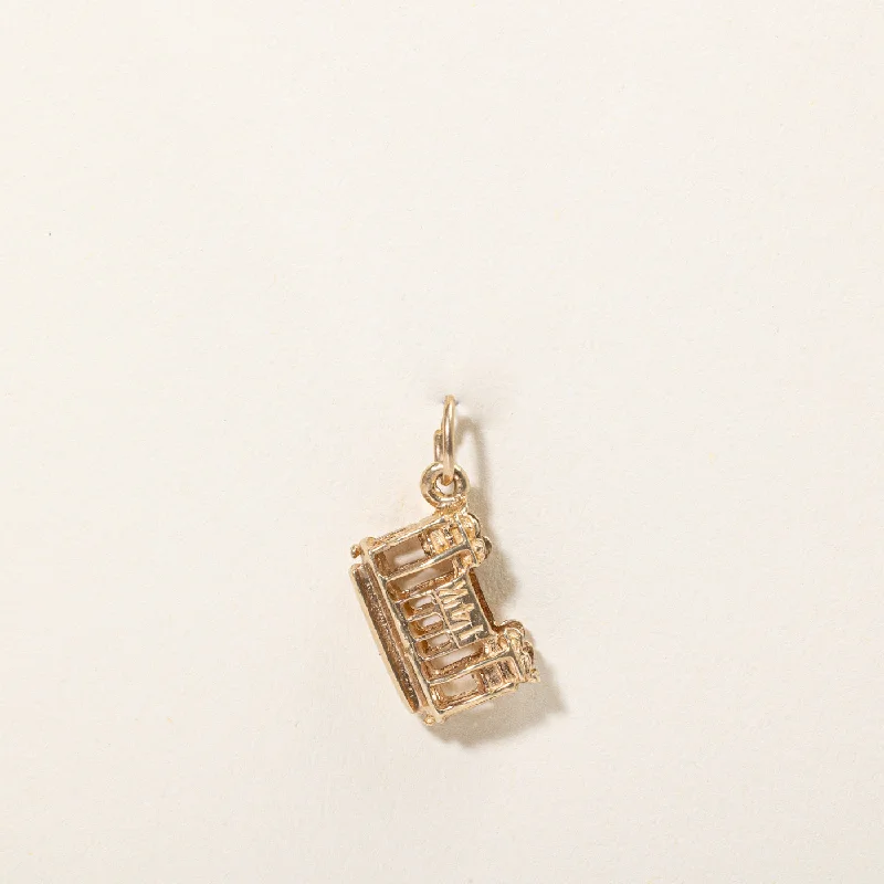 High-Quality Gemstone Jewelry For Special Occasions 14k Yellow Gold Street Car Charm