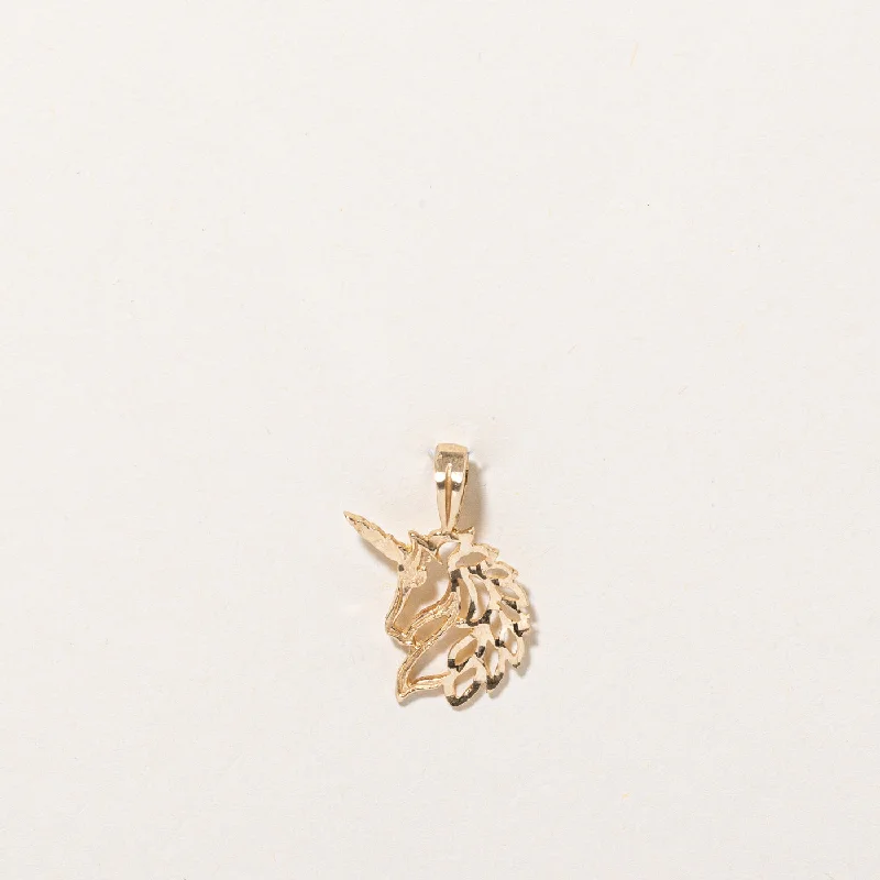 Glamorous Jewelry, Glamorous Deals – Shop Now 14k Yellow Gold Unicorn Pendant