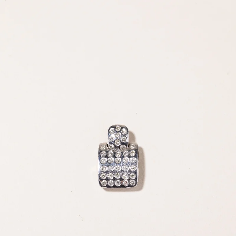Discounted Luxury Jewelry – Shine Without The Splurge 18k White Gold Diamond Pendant | 0.83ctw | Discounted Luxury Jewelry – Shine Without The Splurge 18k White Gold Diamond Pendant | 0.83ctw |