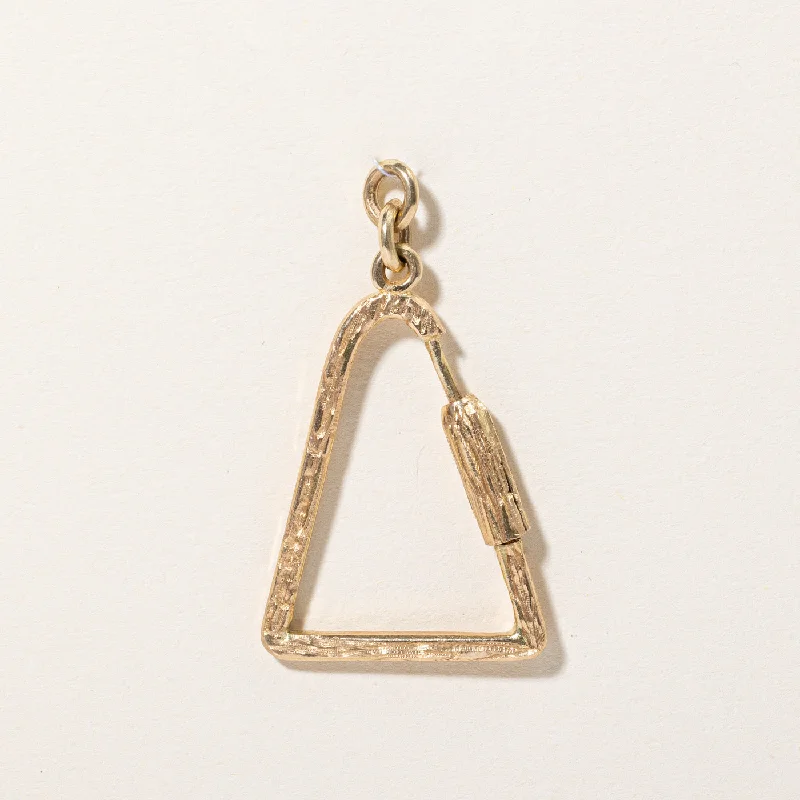 Special Deals On Handcrafted And Designer Jewelry 18k Yellow Gold Carabiner Charm