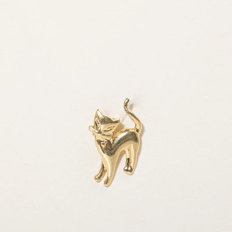 Last Chance To Grab Your Favorite Jewelry At A Discount 18k Yellow Gold Cat Pendant