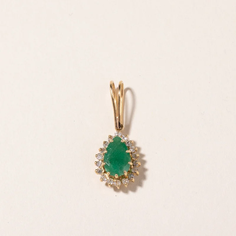 Modern Jewelry At Exclusive Discounts – Shop Today 18k Yellow Gold Emerald & Diamond Pendant | 1.14ct, 0.34ctw | Modern Jewelry At Exclusive Discounts – Shop Today 18k Yellow Gold Emerald & Diamond Pendant | 1.14ct, 0.34ctw |