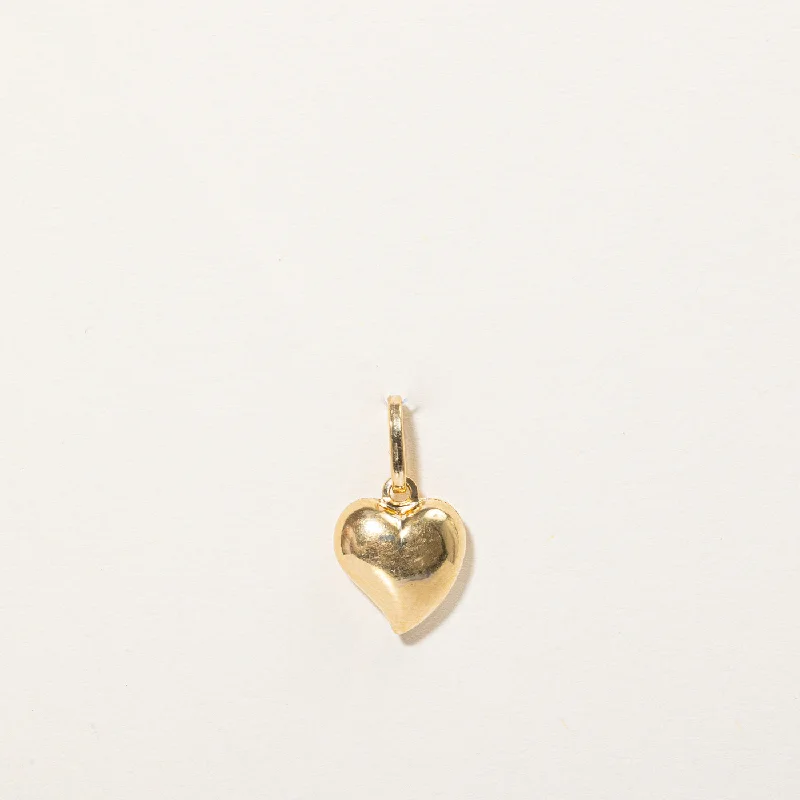 Discounted Jewelry For A Glamorous Look Italian 18k Yellow Gold Heart Charm