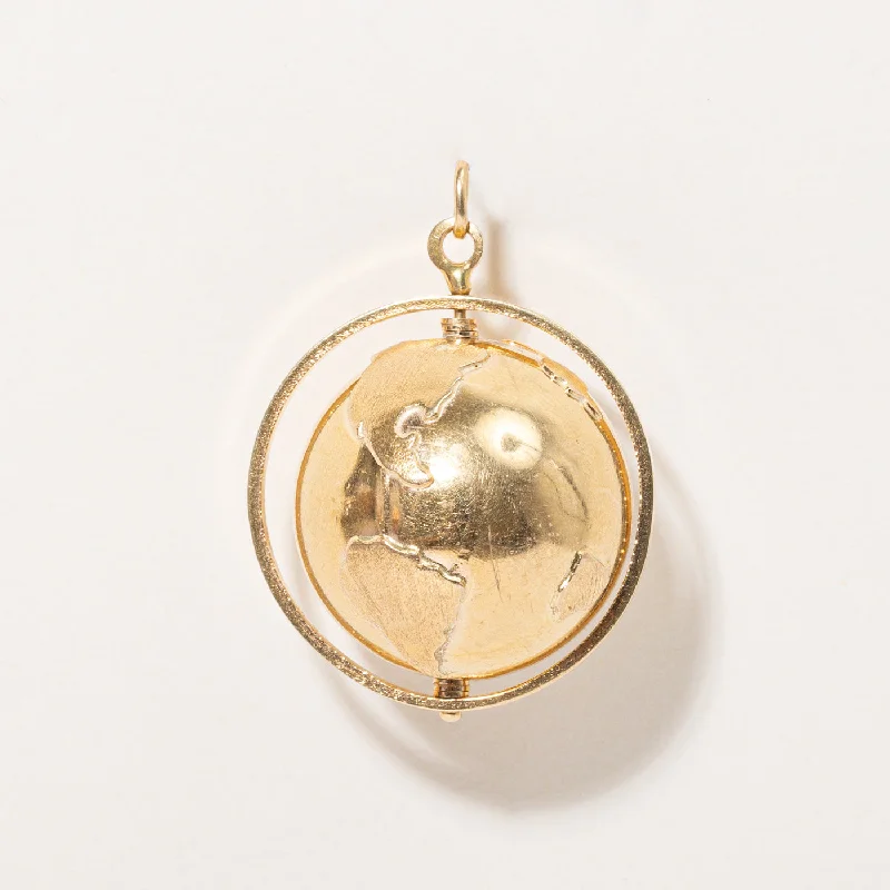 Shine In Style – Shop Jewelry Discounts Today 18k Yellow Gold Spinning Globe Pendant Shine In Style – Shop Jewelry Discounts Today 18k Yellow Gold Spinning Globe Pendant