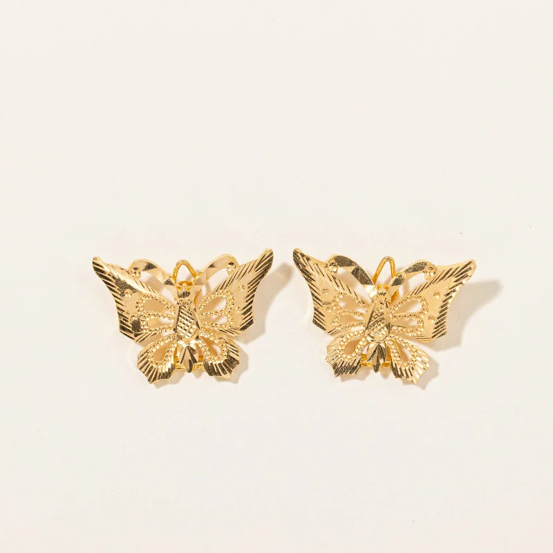 Sparkle More For Less – Jewelry Sale Happening Now 22k Yellow Gold Butterfly Hair Barrettes Sparkle More For Less – Jewelry Sale Happening Now 22k Yellow Gold Butterfly Hair Barrettes