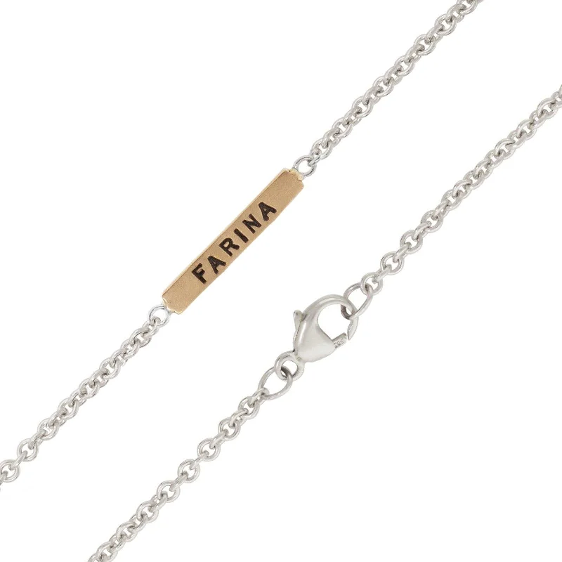Timeless Elegance At Unbelievable Discounts 2mm Silver Chain With Gold Bar