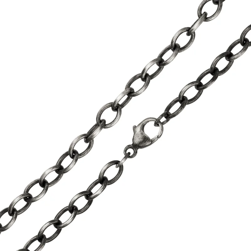 Unmissable Deals On Handmade Jewelry Collections 4.8mm Silver Patina Chain