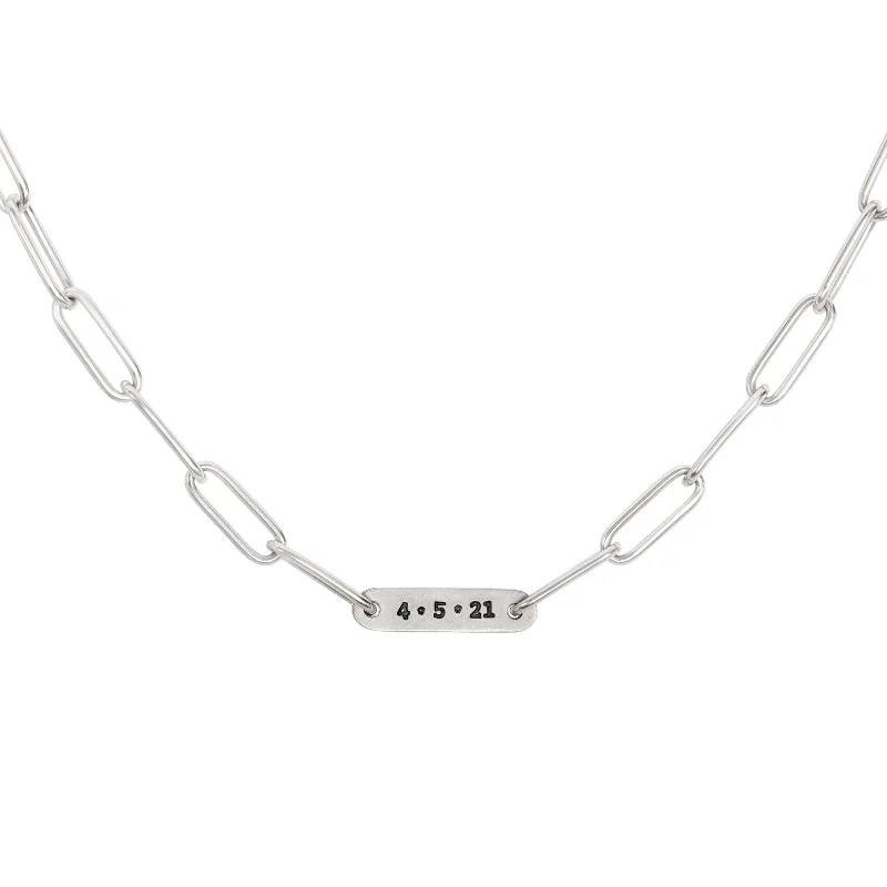 Limited-Time Jewelry Discounts – Shine Without The Splurge 5.2mm Silver Date Flat Bar Chain Limited-Time Jewelry Discounts – Shine Without The Splurge 5.2mm Silver Date Flat Bar Chain