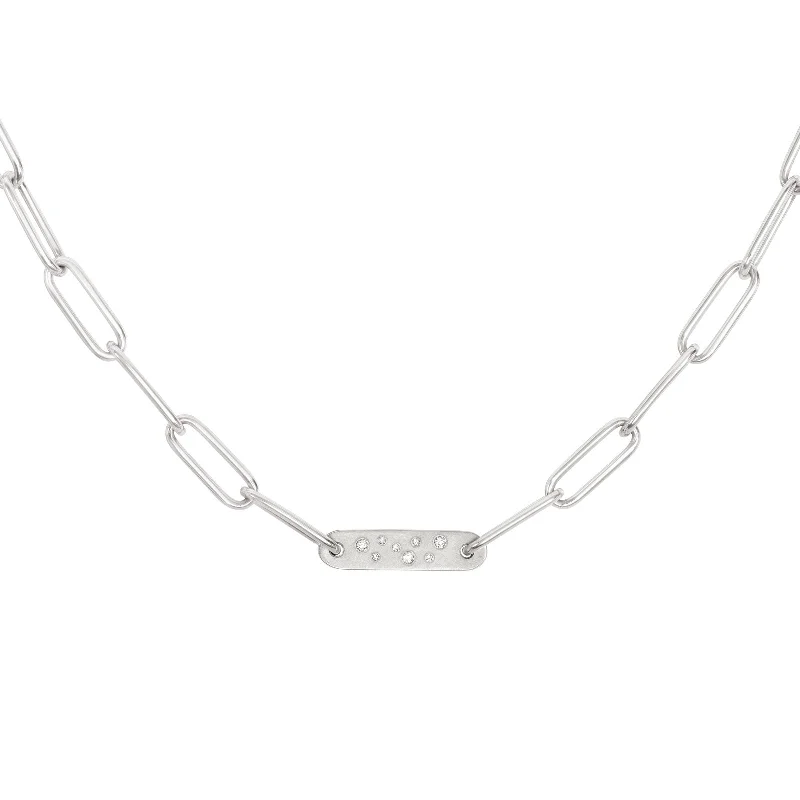 Sparkle On A Budget – Fine Jewelry For Less 5.2mm Silver Diamond Flat Bar Chain