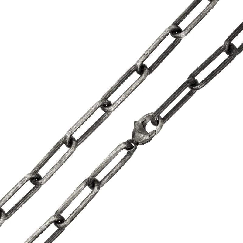Luxury Meets Affordability – Jewelry Sale Live Now 5.2mm Silver Patina Chain