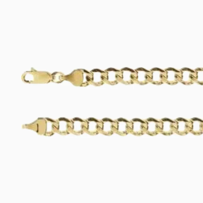 Seasonal Jewelry Deals – Elevate Your Style 5.3mm Hollow Curb Chain Necklace