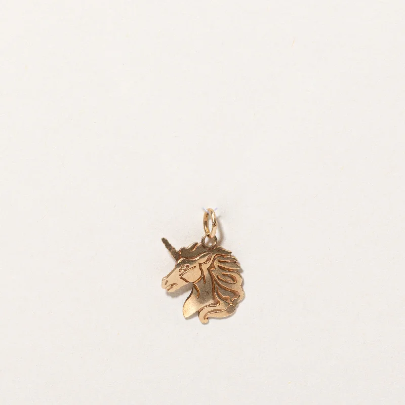 Don't Miss Out On Jaw-Dropping Jewelry Discounts 9k Yellow Gold Unicorn Charm