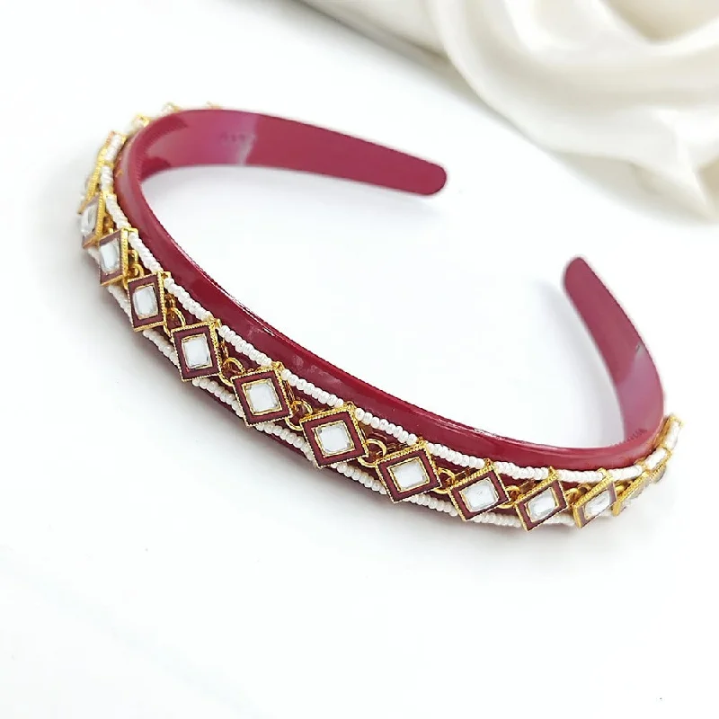 Elegant Jewelry, Affordable Luxury – Shop Now Akruti Collection Pearl Hair Band
