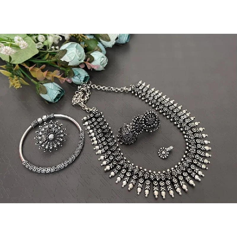Trending Jewelry Now Available At Exclusive Prices Akruti Collection Silver Plated Combo Set