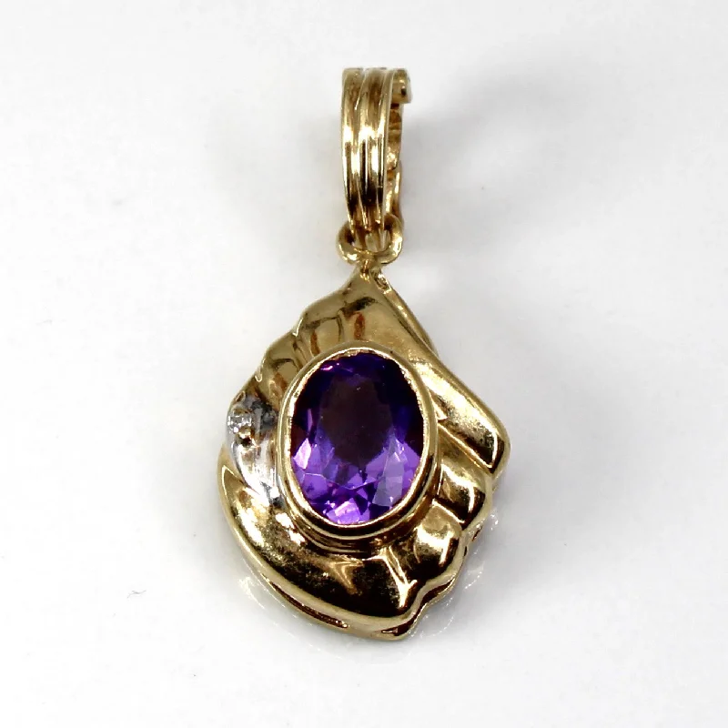 Affordable Glamour – Premium Jewelry For Less Bezel Set Amethyst & Diamond Pendant | 2.50ct | 0.01ct | Affordable Glamour – Premium Jewelry For Less Bezel Set Amethyst & Diamond Pendant | 2.50ct | 0.01ct |