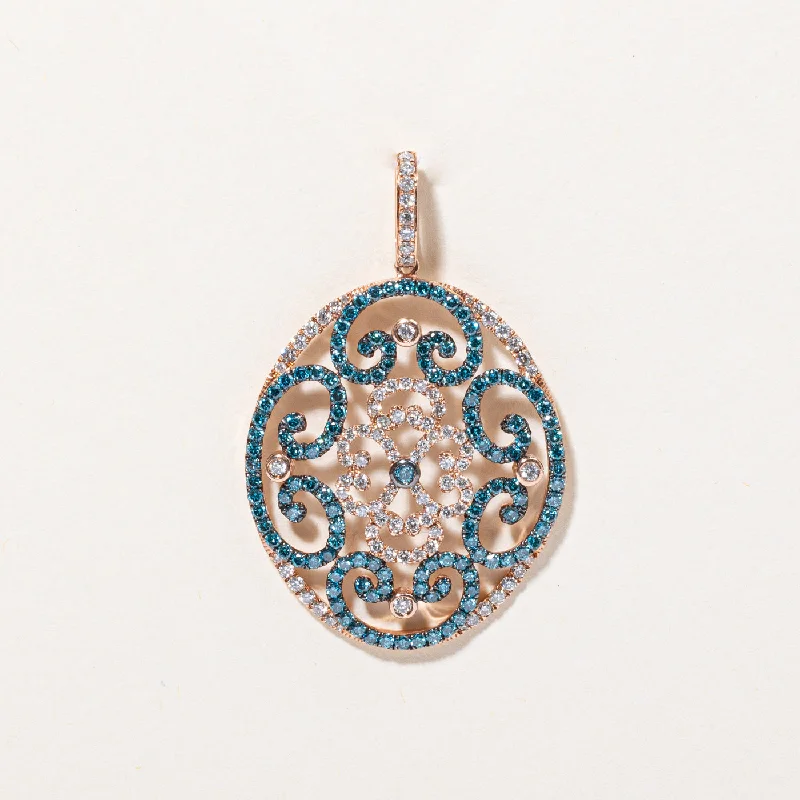 Huge Savings On Timeless Jewelry Collections Blue & White Diamond Pendant | 0.60ctw, 0.25ctw | Huge Savings On Timeless Jewelry Collections Blue & White Diamond Pendant | 0.60ctw, 0.25ctw |