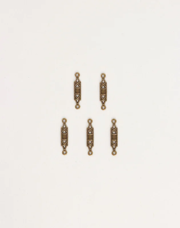 Dainty Floral Jewelry For Feminine Elegance Deco Bar, 18x3mm, (5pcs)