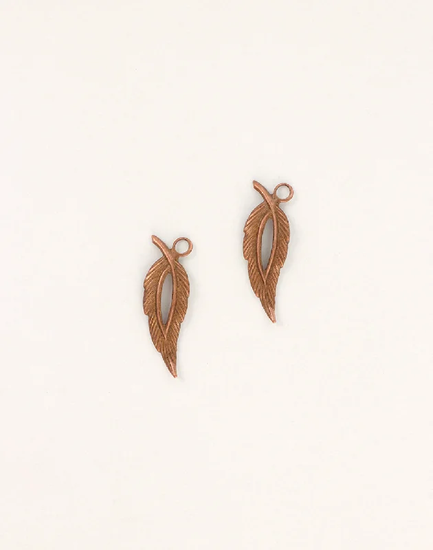 Luxury Jewelry Sale – Sparkle For Less Open Leaf, 29x9mm, (2pcs)