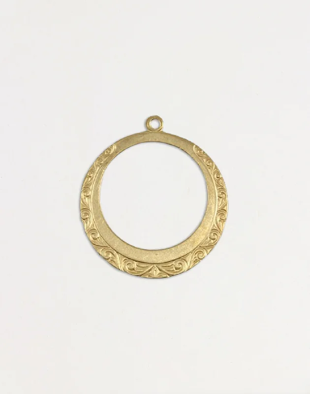 Best Jewelry Deals – Premium Quality At Exclusive Discounts Engraved Hoop, 30x27mm, (1pc) Best Jewelry Deals – Premium Quality At Exclusive Discounts Engraved Hoop, 30x27mm, (1pc)