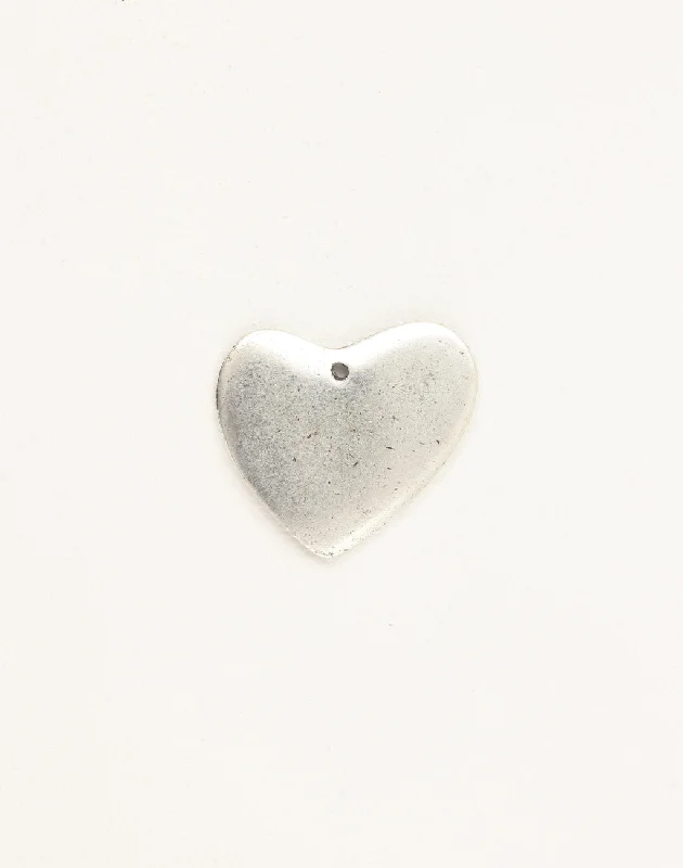 Stunning Statement Jewelry, Unbeatable Discounts Asymmetrical Heart Blank, 28x32mm, (1pc)