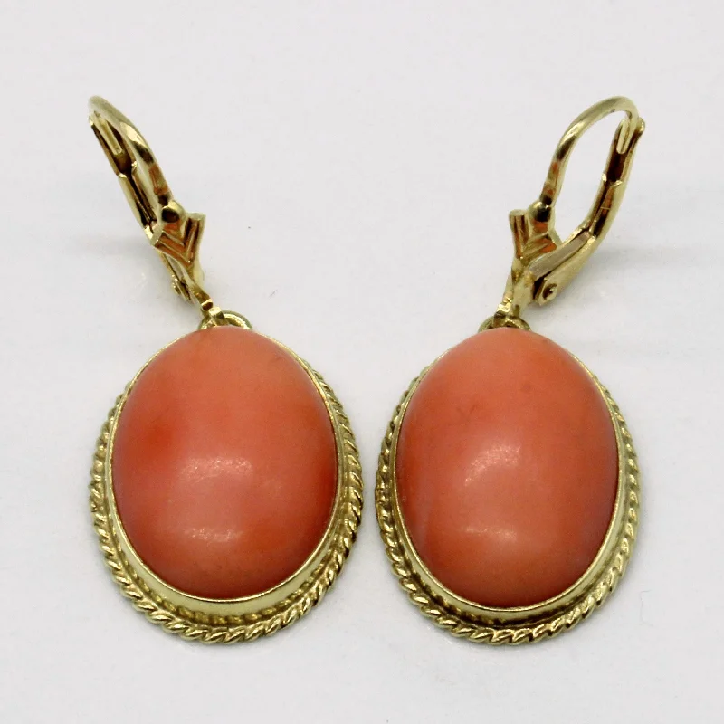 Affordable Glamour – Premium Jewelry For Less Coral Drop Earrings | 18.00ctw |