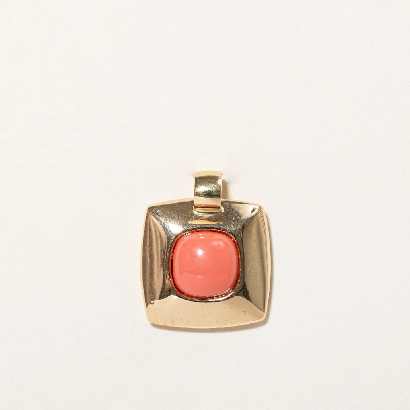 Jewelry Clearance – Final Chance To Save Big Italian Coral Pendant | 2.00ct |