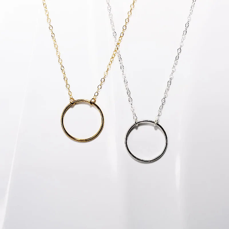 Jewelry Clearance Event – Stock Up Before It's Over Crescent Circle Necklace