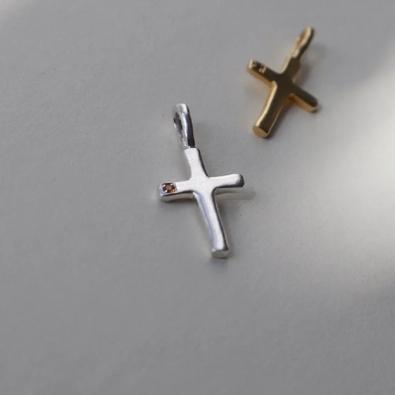 Sparkle On A Budget – Fine Jewelry For Less Cross with Mini Gem Charm