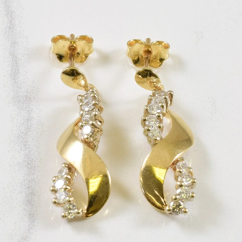 Big Discounts On Elegant Jewelry Collections Crossover Diamond Dangle Earrings | 0.56ctw | Big Discounts On Elegant Jewelry Collections Crossover Diamond Dangle Earrings | 0.56ctw |