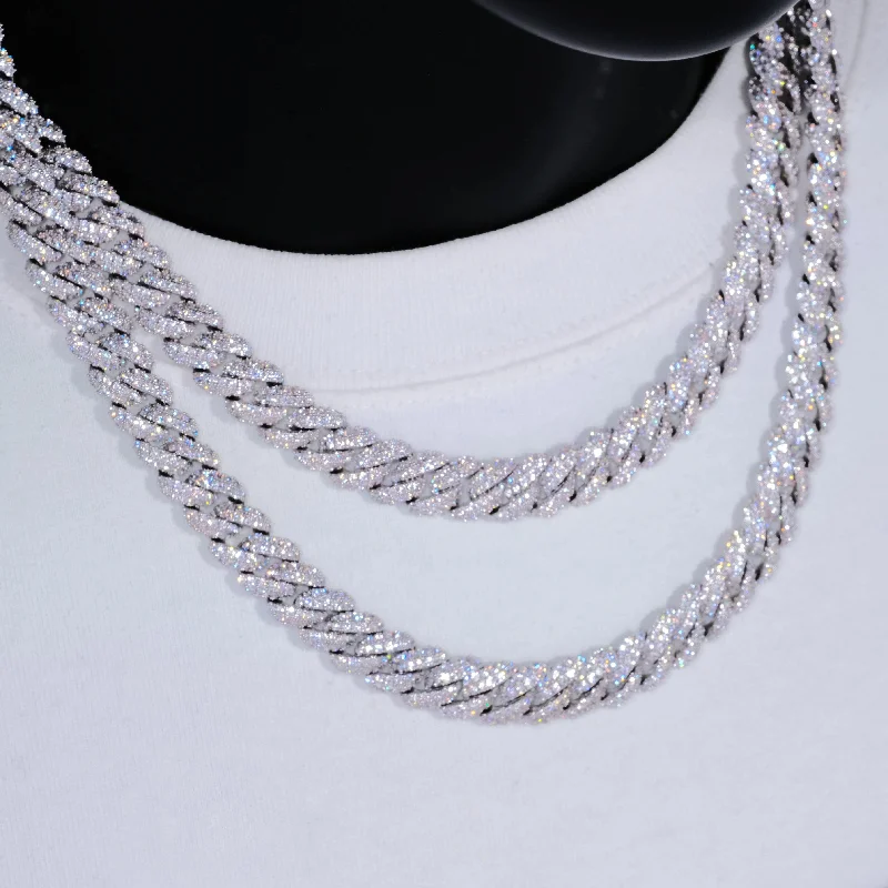 Premium Diamond Jewelry At Once-In-A-Lifetime Discounts Cuban Link Chain (10mm) in White Gold / 18K Gold
