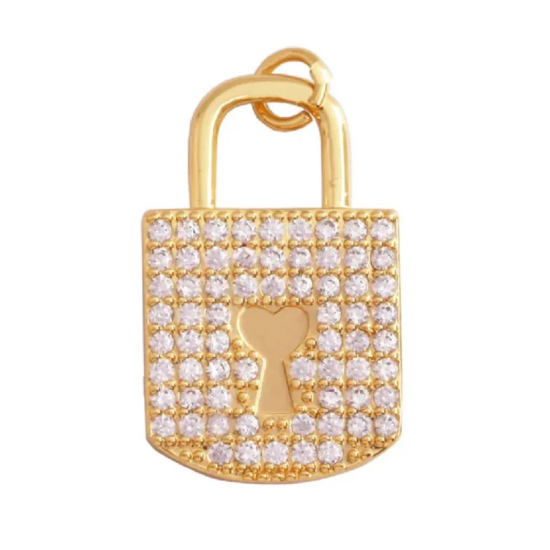 Get Your Favorite Jewelry At The Best Price CZ Key Lock Charm For Charm Necklace & Bracelet Get Your Favorite Jewelry At The Best Price CZ Key Lock Charm For Charm Necklace & Bracelet