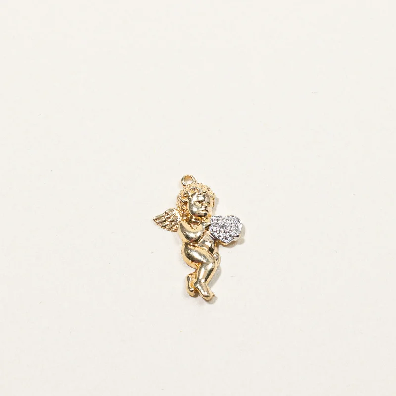 Dazzle In Elegance With Our Biggest Jewelry Sale Diamond Angel Pendant | 0.01ct |