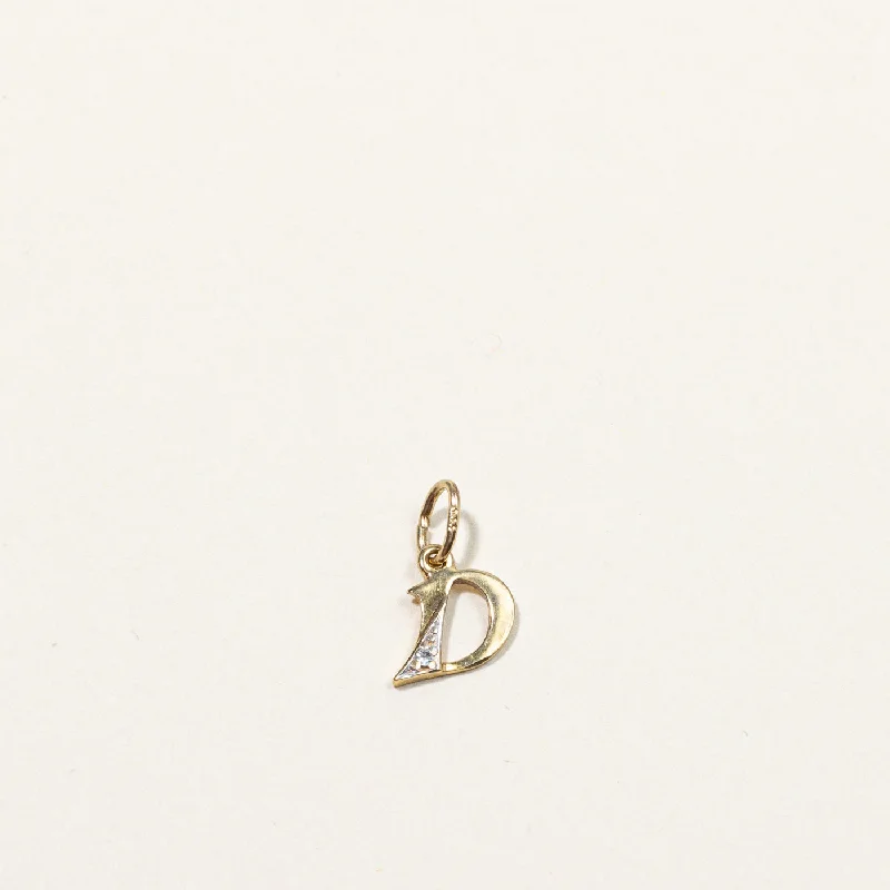 Personalized Engraved Jewelry For Meaningful Gifts Diamond D Letter Pendant | 0.01ct | Personalized Engraved Jewelry For Meaningful Gifts Diamond D Letter Pendant | 0.01ct |
