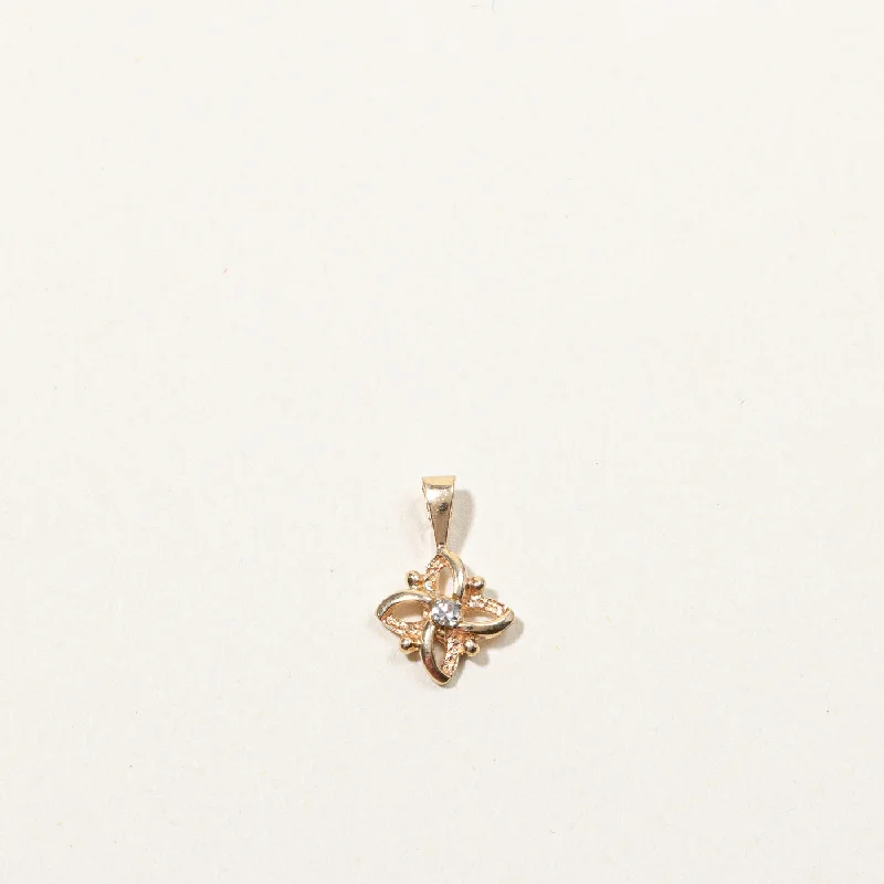 Shop Fine Jewelry With Amazing Deals Diamond Floral Pendant | 0.02ct |