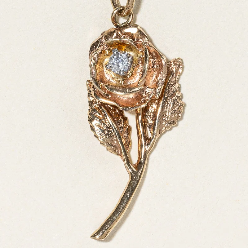 Timeless Elegance At Unbelievable Discounts Diamond Flower Charm | 0.07ct |