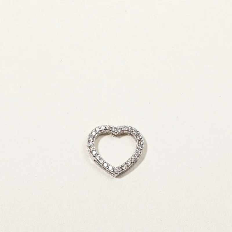 Jewelry Clearance – Final Chance To Save Big Diamond Heart Pendant | 0.30ctw |