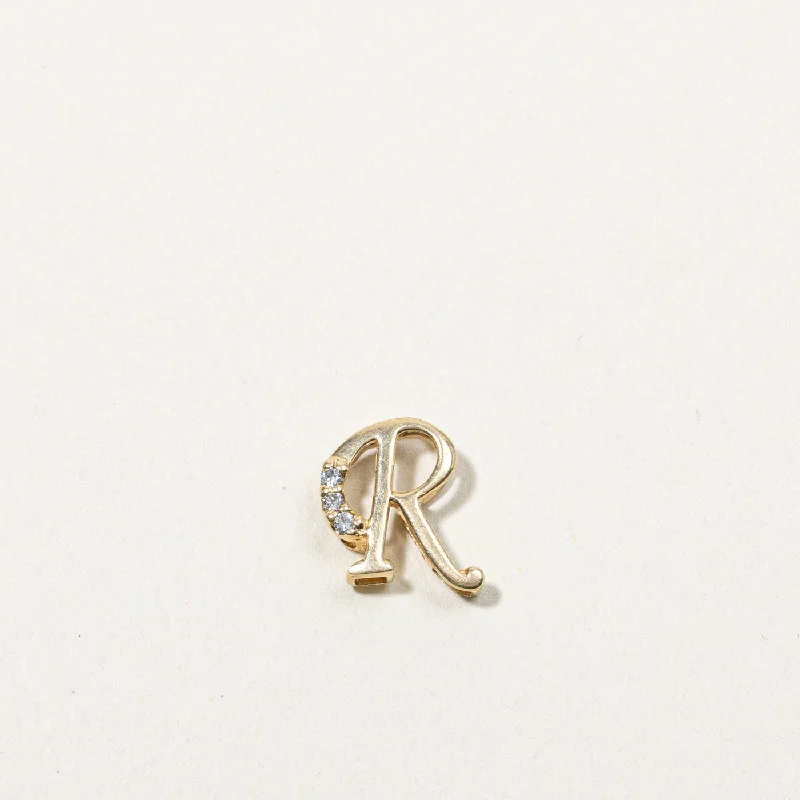 Timeless Elegance At Unbelievable Discounts Diamond R Letter Pendant | 0.03ctw |
