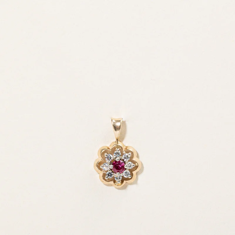 Shop Dazzling Jewelry At The Best Prices Diamond & Ruby Pendant | 0.12ctw, 0.11ct |