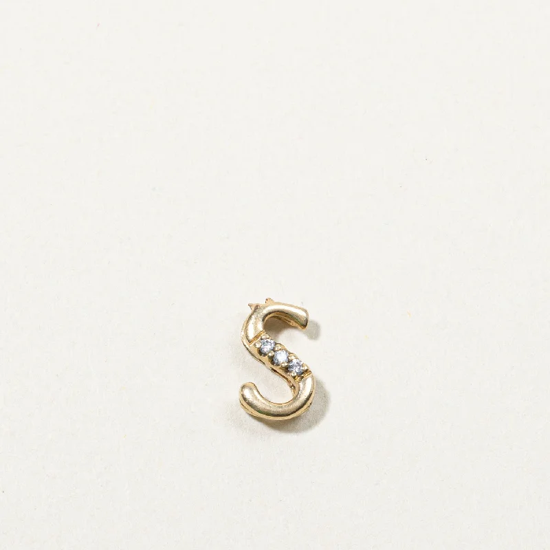 Big Discounts On Elegant Jewelry Collections Diamond S Letter Pendant | 0.03ctw |