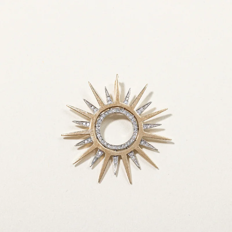 Flash Sale On Elegant Jewelry – Don't Miss Out Diamond Spikes Gold Pendant | 0.27ctw |