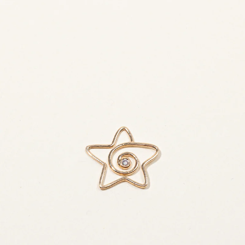 Premium Diamond Jewelry At Once-In-A-Lifetime Discounts Diamond Star Pendant | 0.03ct |