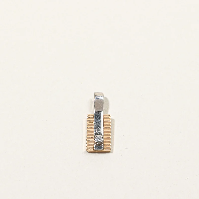 Your Perfect Accessory Now At The Best Price Diamond Textured Pendant | 0.03ct |