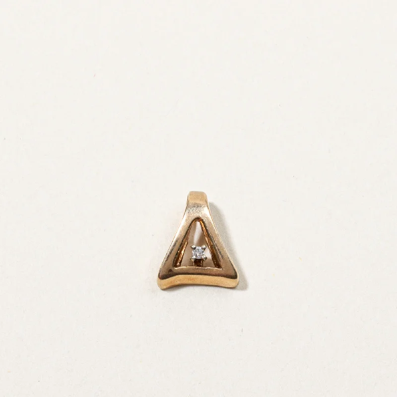 Timeless Elegance, Temporary Discounts – Act Fast Diamond Triangular Pendant | 0.01ct |