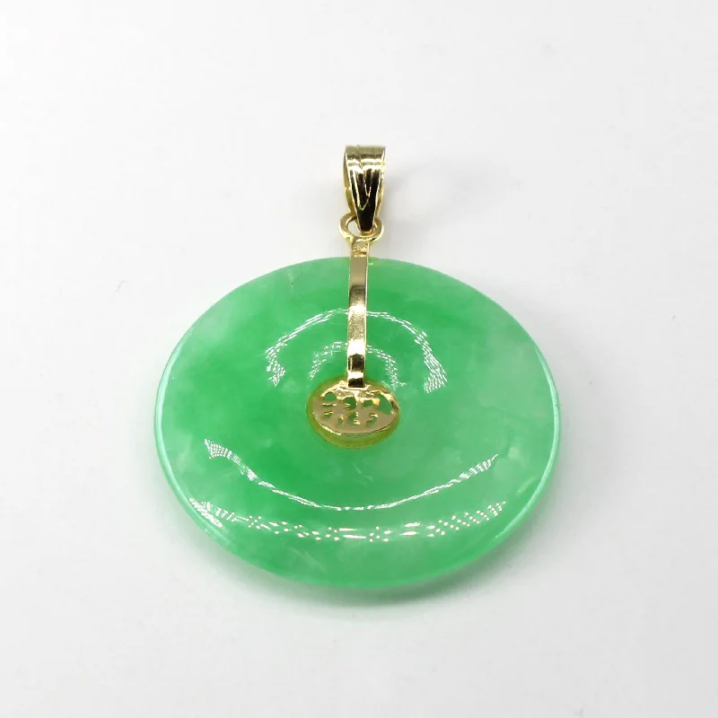 Chic, Trendy, And Affordable Jewelry Sale Disc Jadeite Pendant | 14.00ct |