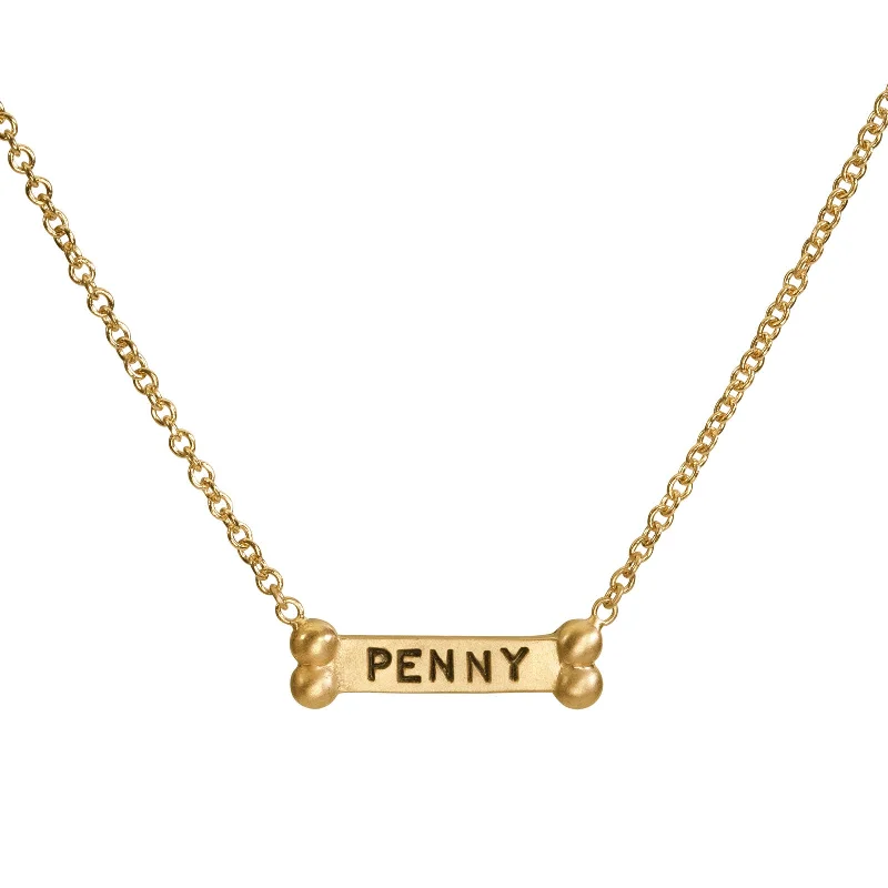 Shop High-Quality Jewelry At Jaw-Dropping Discounts Dog Name Dog Bone Accent Chain