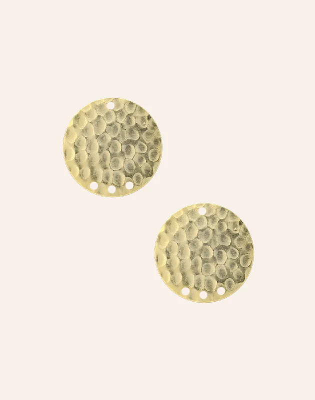 Gorgeous Jewelry, Limited-Time Savings Hammered Circle Chandelier, 22mm, (2pcs)