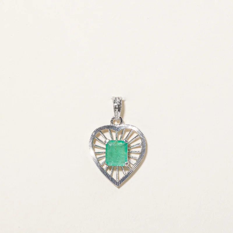 Grab Exquisite Jewelry At The Lowest Prices Emerald Heart Pendant | 0.80ct |