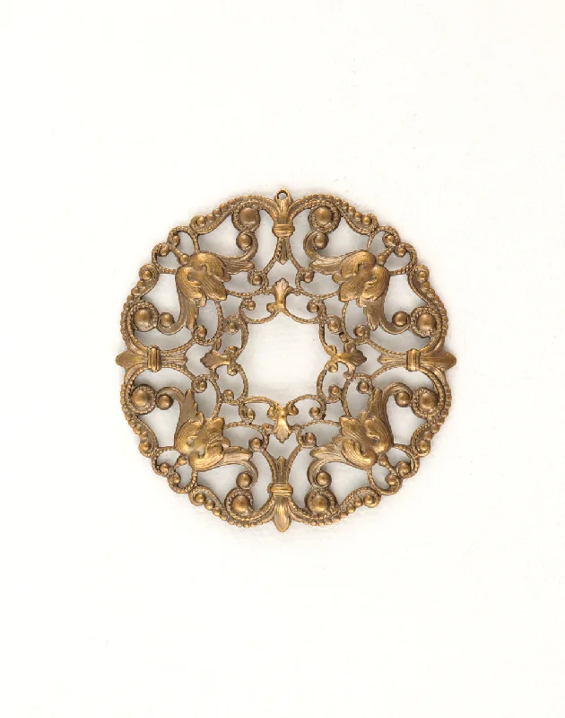 Exclusive Jewelry Markdowns – Limited-Time Offer Ornate Wreath Filigree, 49mm, (1pc) Exclusive Jewelry Markdowns – Limited-Time Offer Ornate Wreath Filigree, 49mm, (1pc)